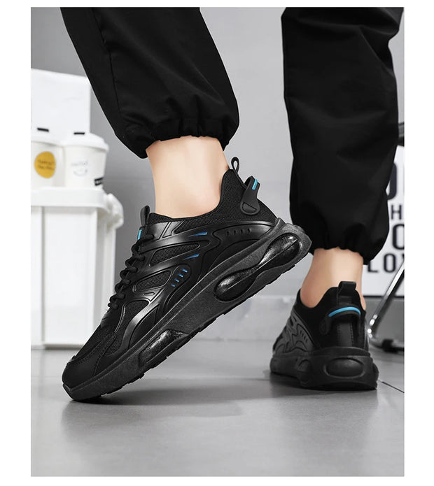 Men's Sneakers New Mesh Breathable Running Shoes Men's Casual Trendy Versatile Soft Sole Anti Slip Wear-resistant Men's Shoes