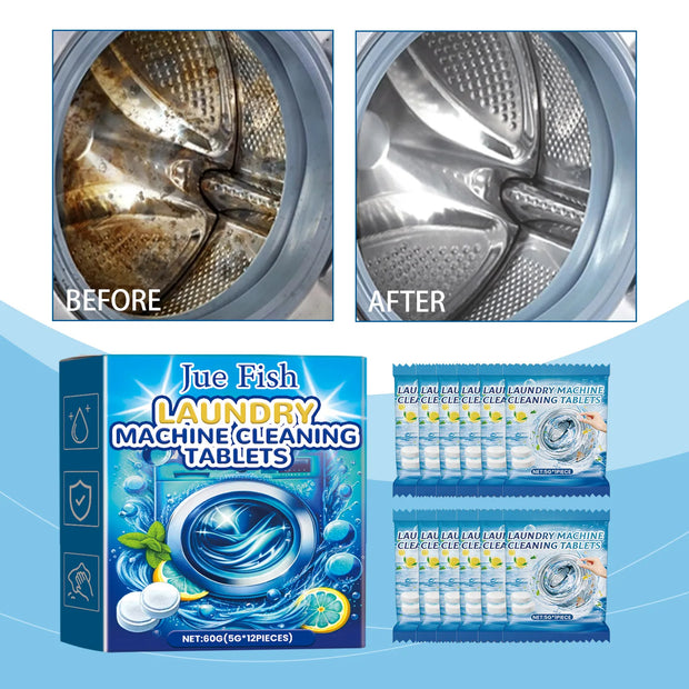 12/20Pcs Household Cleaning Accessories Washing Machine/Toilet Bowl/Pipe Cleaning Tablets Effervescent Cleaning Tablets Cleaner