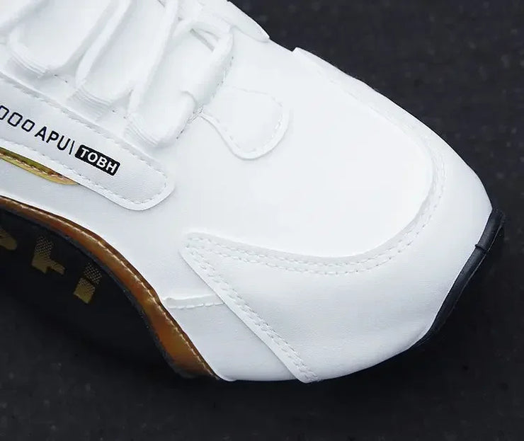 2024 Chunky Sneakers Men's Designer Soles Stylish Casual Leather Mesh Breathable Add To The Interior Platform Board Shoes
