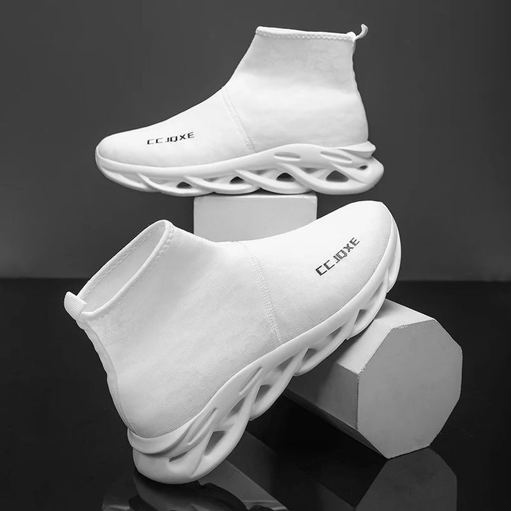 Socks Shoes for Men Black Sneakers Light Breathable Women Runing Shoes Outdoor Platform High Top Men Shoes New Unisex Sport Shoe