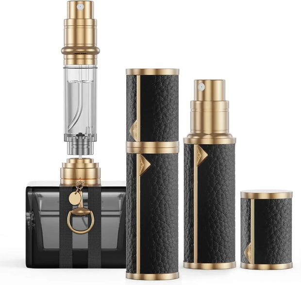Perfume Travel Refillable Bottle 5ml Perfume Atomizer Bottle Portable Size Sprayer Bottle Luxurious Pocket Perfume Dispenser