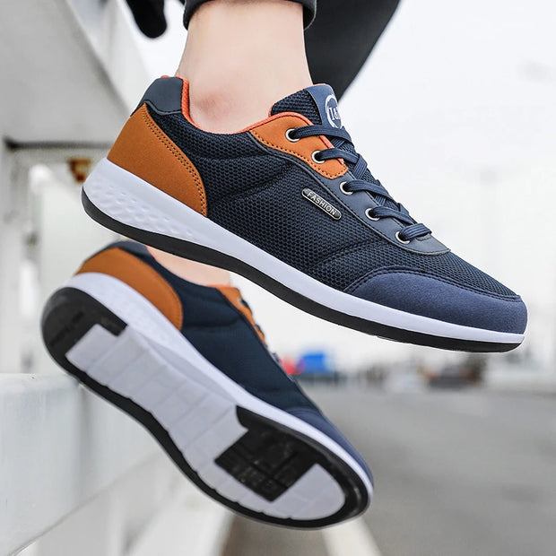 Men Running Shoes Trend Casual Shoes Fashion Mesh Breathable Leisure Male Sneakers Non-Slip Footwear Walking Men Jogging Shoes