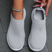 YRZL Womens Shoes Knitting Sock Sneakers Women Flat Shoes Casual Breathable Comfortable Slip on Flats Walking Shoes for Women