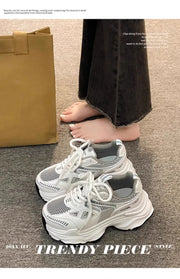 Women Sneakers Platform Flat Shoes Trainers Ladies Thick Sole Sneakers Fashion Casual Shoes Thick Sole Tennis Vulcanized Shoes