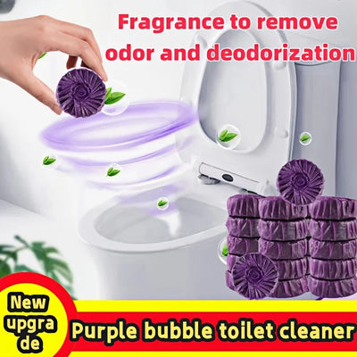 Purple Multi-Function Cleaning Tablets, Automatic Toilet Cleaning Tablets,Effervescent Tablets, Toilet  Foam Cleaning Deodorant