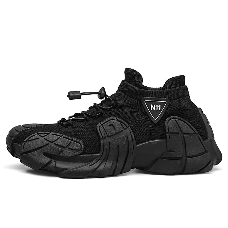 Men Trendy Octopus Sports Shoes Men Mesh Breathable Jogging Shoes Oversize Walking Shoes Male Footwear Mid-top Sock Sneakers