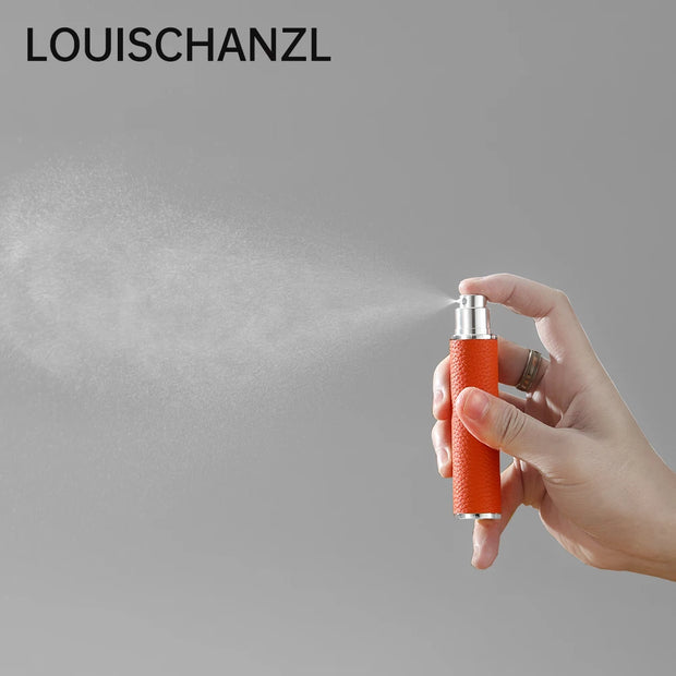 Louischanzl 10ml magnet Perfume Atomizer Bottle Portable leather Sprayer for Boarding Tight Sealing Travel Perfume Spray gift