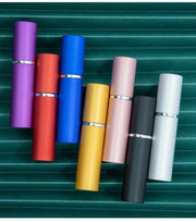 7PCS 5ML Aluminum Perfume Bottle Refillable Travel Perfume Atomizer Mini Glass Spray Bottle