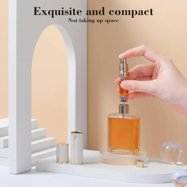 Perfume Travel Refillable Bottle 5ml Perfume Atomizer Bottle Portable Size Sprayer Bottle Luxurious Pocket Perfume Dispenser