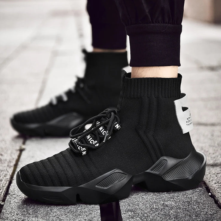 2025 New In Men's Retro Sock Sneakers High Top Chunky Men Shoes Breathable Thick Bottom Casual Shoes Zapatos De Hombre
