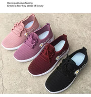2025 NEW Stylish Women's Casual Flats in Fabric, Soft Sole Sneakers for Light Running and Everyday Wear