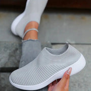 YRZL Womens Shoes Knitting Sock Sneakers Women Flat Shoes Casual Breathable Comfortable Slip on Flats Walking Shoes for Women