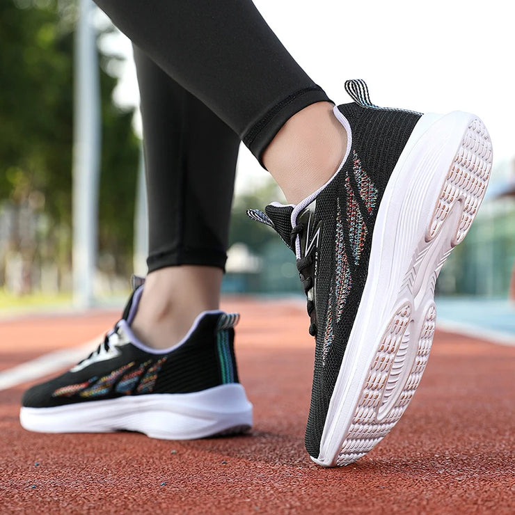 Women's Running Shoes Mesh Soft Sole Outdoor Sports Shoe Tennis Breathable Fashion Sneakers