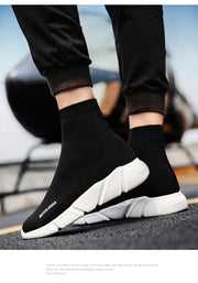 High-top Sock Sneakers Men Large Size 47 Women Sock Shoes Comfortable Breathable Casual Sport Shoes Lightweight Sneakers Male