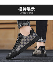 Luxury Black Men's Canvas Sneakers Designer Flat Vulcanized Shoes Men Low Top Casual Skateboard Shoes For Men Fashion Sneakers