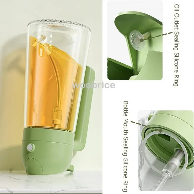 500ml Glass oil spray kitchen Spray Oil Sprayer Bottle Spray Oil Dispenser Oils Jar Cruet BBQ Baking Roasting Picnic Tool