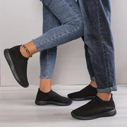 YRZL Womens Shoes Knitting Sock Sneakers Women Flat Shoes Casual Breathable Comfortable Slip on Flats Walking Shoes for Women