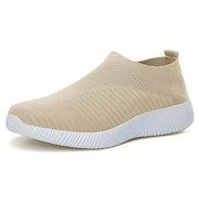 YRZL Womens Shoes Knitting Sock Sneakers Women Flat Shoes Casual Breathable Comfortable Slip on Flats Walking Shoes for Women