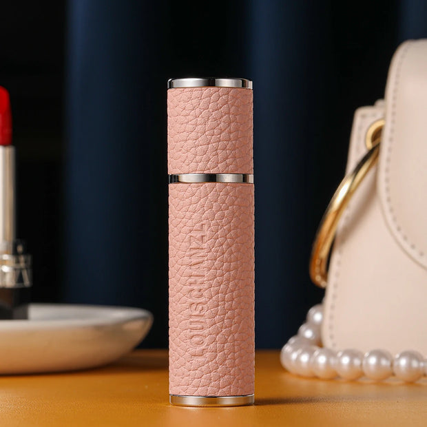 Louischanzl Perfume Atomizer Bottle magnet  Portable leather Sprayer for Boarding Tight Sealing Travel Perfume Spray gift 5ml