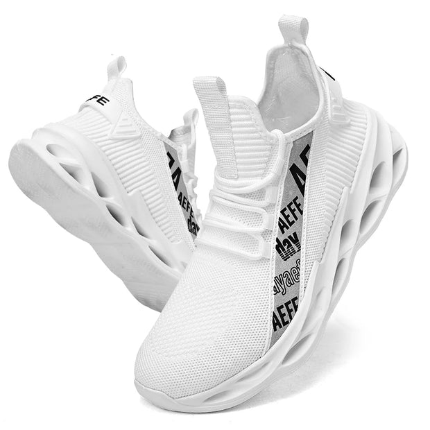 2025 New Men's Sneakers Mesh Breathable Running Shoes Fashion Outdoor Lace Up Sport Casual Shoes Lightweight Comfortable
