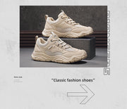 Sneakers for Men Fashion Lace Up Platform Shoe White Breathable Comfortable Male Sport Running Shoes Zapatillas 2025