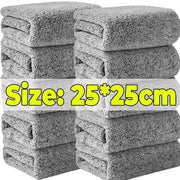 Bamboo Charcoal Dishcloth Reusable Absorbent Car Window Cleaning Cloths Non-stick Oil Microfiber Towel Home Washing Dishes Rag