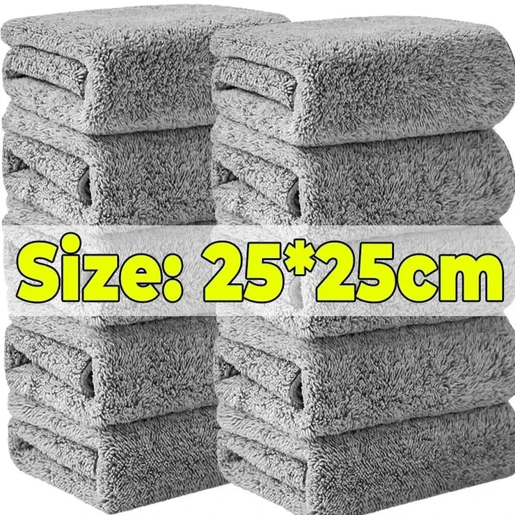 Bamboo Charcoal Dishcloth Reusable Absorbent Car Window Cleaning Cloths Non-stick Oil Microfiber Towel Home Washing Dishes Rag