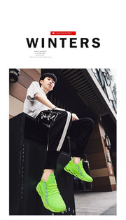 2025 New Men's Sneakers Mesh Breathable Running Shoes Fashion Outdoor Lace Up Sport Casual Shoes Lightweight Comfortable